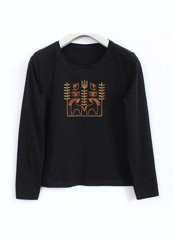 Жіночий лонгслів з сучасною етно вишивкою Воля Ladan - (301026292)