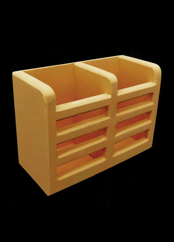 Подставка для столовых приборов из дерева Пиятто грейпфрут (ПСП-000254) No Brand (327422867)