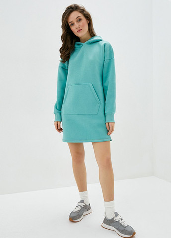 Зеленое спортивное платье-худи Daria Karpiuk однотонное