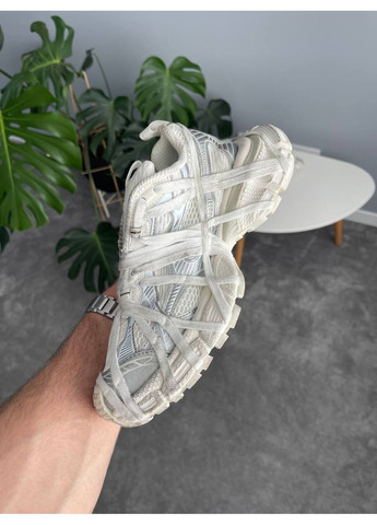 Кроссовки женские Balenciaga 3XL Extreme Lace White Silver | Баленциага 3XL Экстрим белые No Brand белые демисезоны (354700429)