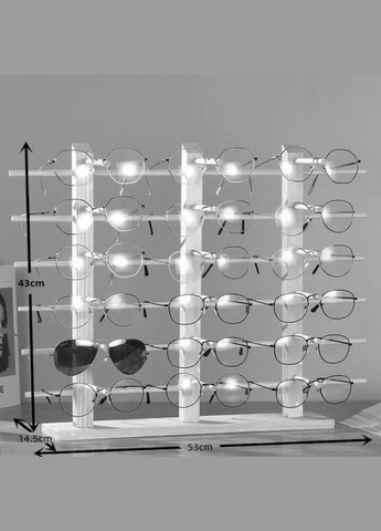 Органайзер для очков из дерева Квариати 6 капучино (ОЧК-601309) No Brand (328078304)