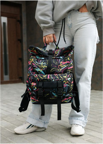 Рюкзак ролл RollTop Double принт "ABSTRACT" Sambag (302519344)