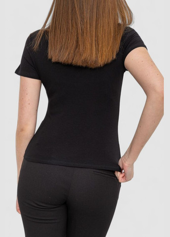 Черная футболка женская Ager 186R528