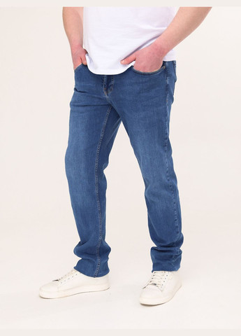 Синие демисезонные прямые джинсы мужские синие прямые 36 длина Пряма FRANCO BENUSSI