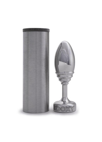 Металева анальна пробка DOXY Butt Plug RIBBED, ребриста, діаметр 3,3 см No Brand (366879509)