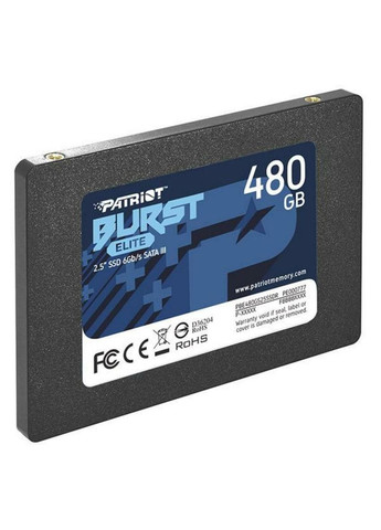 SSD Burst Elite 480GB 2.5" 7mm SATAIII TLC 3D Patriot (314746688)