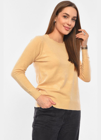 Світло-коричневий демісезонний светр жіночий світло-коричневого кольору пуловер Let's Shop