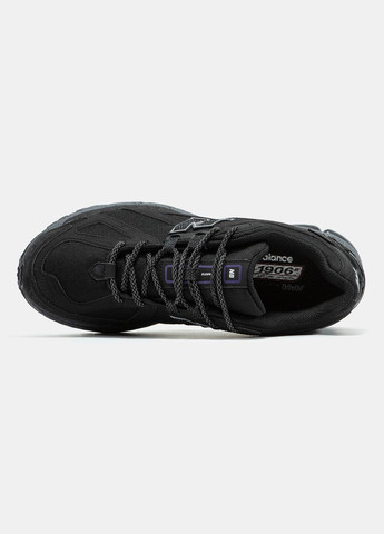 Черные демисезонные кроссовки мужские new balance 1906r cordura black purple | нью баланс 1906 черные No Brand