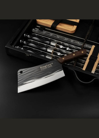 Шашличний набір—стіл "Grills G17" Чорний | Набір для справжнього відпочинку Handmade G017 (347645093)