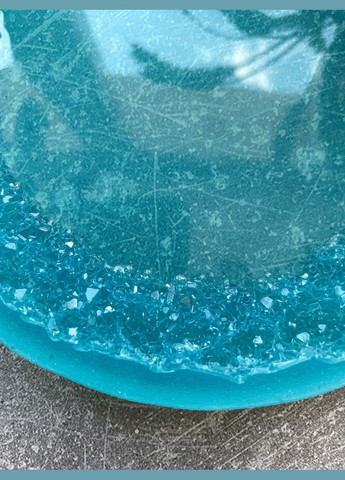 Підставка 14,5 см з кристалічним краєм силіконова форма підсклянник молд для епоксидної смоли No Brand (370567067)