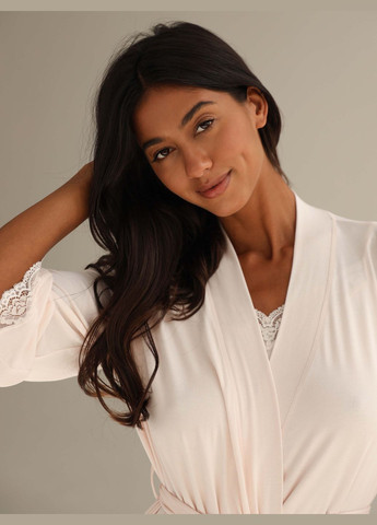 Халат жіночій модал з мереживом German Volf (295689511)