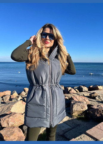 Женский жилет теплый на затяжке KVAN (308982588)