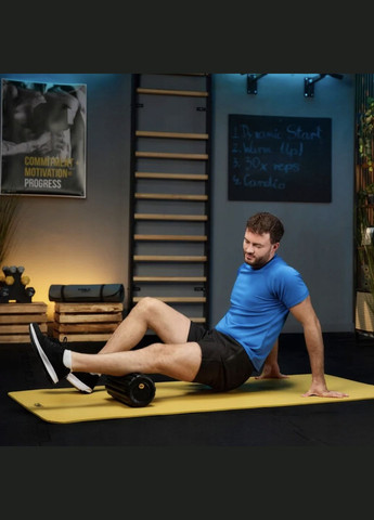 Роллер массажер ребристый TX-030EPR EPP 30см черный TREX Sport (311949262)