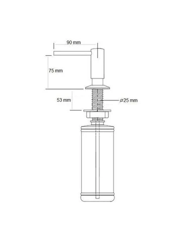 Дозатор для мила FASD 42 Chrome 8241.401.0044 Fabiano (392908685)