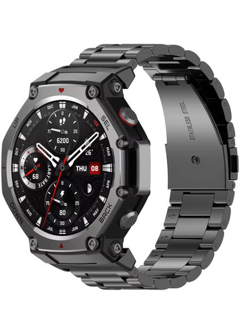 Металлический ремешок для часов Xiaomi Amazfit T-Rex 3 (W2323GL2N) - Black Primolux (332994174)