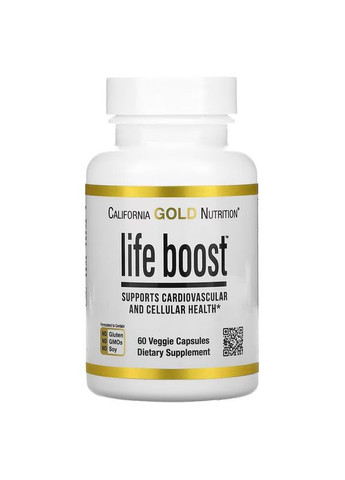 Антиоксидантный комплекс Life Boost 60 Caps California Gold Nutrition (282479181)