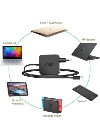 Адаптер для ноутбука CYD 65 Вт USB Type C PD No Brand (354828864)