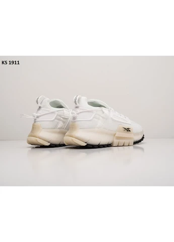 Білі кросівки чоловічі reebok zig kinetica edge white рібок зіг едж білі демісезон No Brand