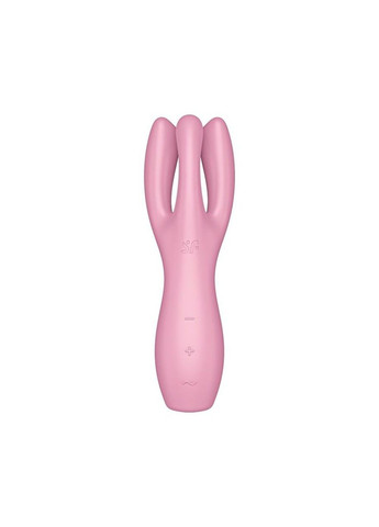 Кліторальний вібратор Threesome 3 Pink з трьома пальчиками Satisfyer (335394804)