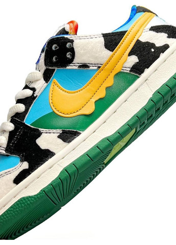Цветные демисезонные кроссовки мужские nike sb dunk low x ben & jerrys найк сб данк No Brand