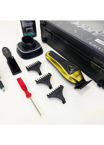 Триммер V-994, аккумуляторный, мотор MAGLEV VECTOR 3.0, 3 насадки, зарядная станция, кейс VGR (364666106)