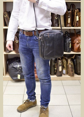 Кожаный мессенджер для мужчин GA-60121-4lx бренда TARWA (298684400)