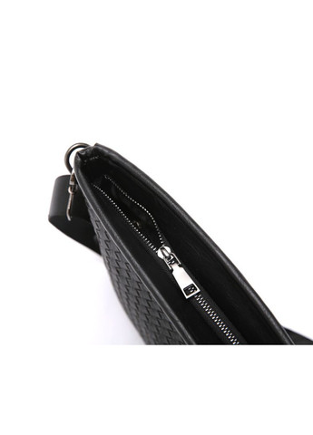 Чоловіча плетена сумка планшетка велика чорна екошкіра Eton (334729483)