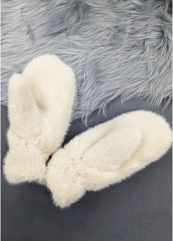 М'які хутряні рукавички сірого кольору INNOE Рукавиці (364656690)