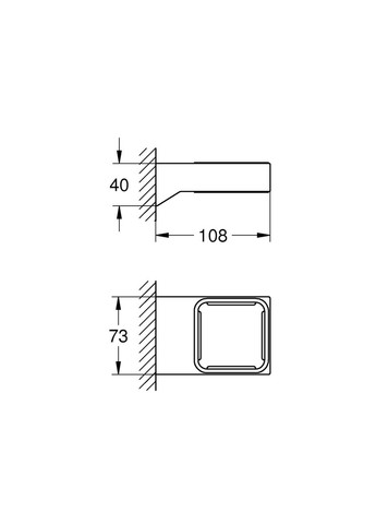 Держатель для аксессуаров Selection Cube (40865000) Grohe (322003378)