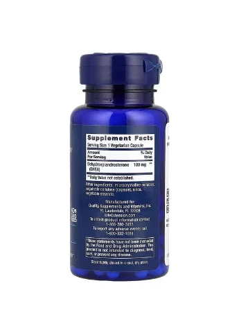 ДГЭА DHEA 100 мг 60 вегетарианских капсул Life Extension (361118383)