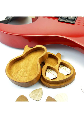 Футляр для медиаторов из натурального дерева Профессиональному музыканту в День Рождения Handmade 218-001-004 (364988930)