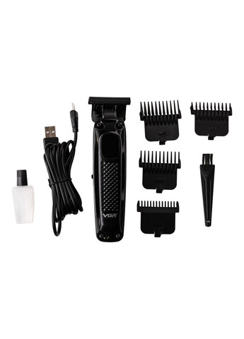 Триммер для стрижки профессиональный 4 насадки аккумуляторный для волос и бороды ножевой блок из нержавеющей стали ProDobro (364191986)