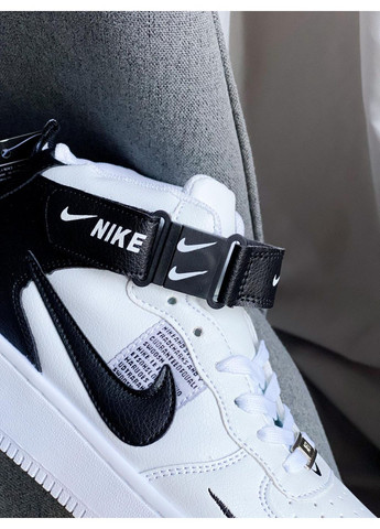 КРОСІВКИ ЖІНОЧІ NIKE AIR FORCE 1 HIGH BLACK WHITE TM НАЙК АІР ФОРС 1 ПРЕМІУМ No Brand чорні демісезони (369389689)
