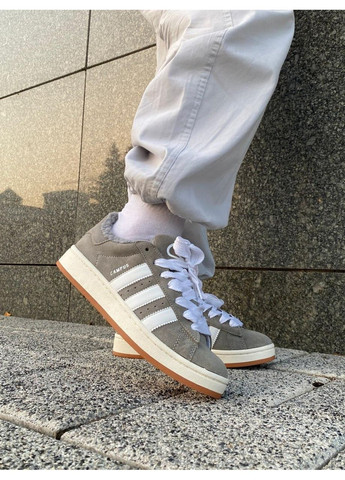 Сірі Зимовий кросівки чоловічі adidas campus 00s fur grey white адідас кампус No Brand