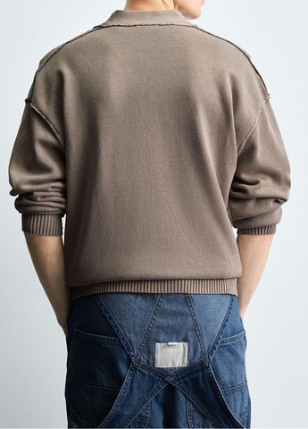 Песочный демисезонный кардиган Zara