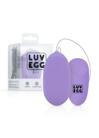 Вагінальне яйце з вібрацією та дистанційним пультом Luv Egg XL лілове EasyToys (290851090)