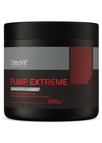 Предтренировочный комплекс Pump Extreme, 300 грамм Грейпфрут Ostrovit (315873727)