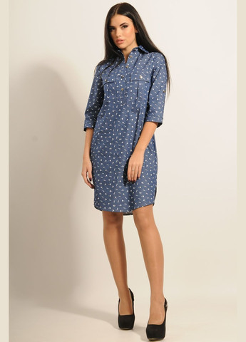 Темно-голубое кэжуал платье ри мари тейли пл 33.2-22/16 рубашка RiMari