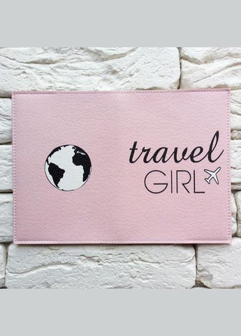Обкладинка для паспорта Travel girl 2 (рожевий) No Brand (301083533)