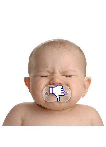 Соска дитяча "Chill, Baby: Лайк - дислайк", Білий BeriDari (268033325)