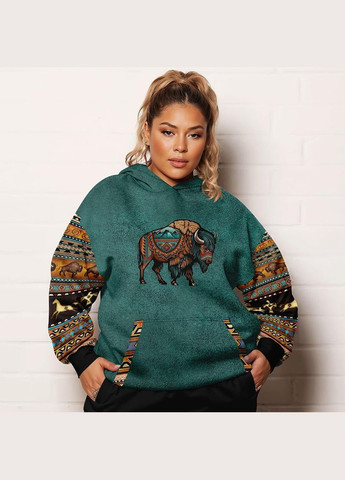 Женские тощие батал с принтом зубра Яскраво (323652193)