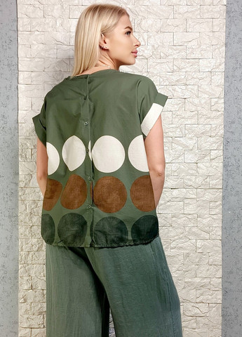 Зелёная блуза Insta Firenze