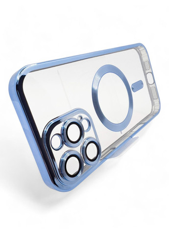 Чехол-накладка TPU Chrome Case MagSafe для iPhone 16 Pro Max Sierra Blue (712087) BeCover (342331663)