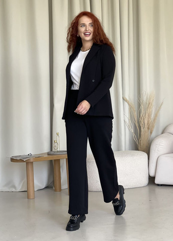 Жіночі трикотажні широкі штани палаццо пояс на резинці Merlini Сімпоне (303988915)