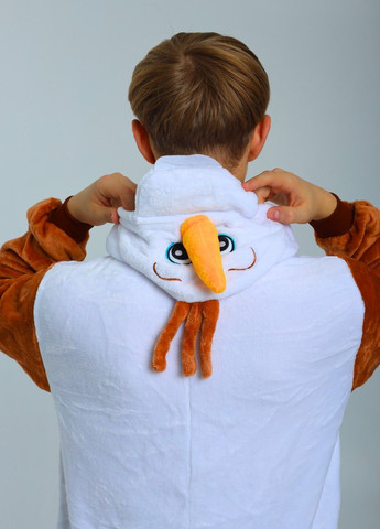 Кігурумі піжама Олаф сніговик чоловіча біла плюшева Lalapka (367837457)