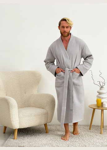 Чоловічий вафельний халат Cosy (352769795)