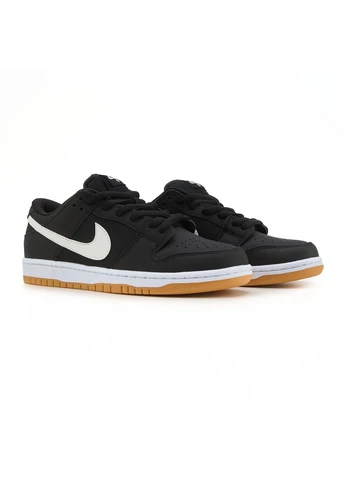 Черные демисезонные кроссовки мужские nike sb dunk low black gum найк сб данк черные No Brand