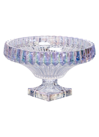 Фруктовниця із товстого скла 29 см на квадратній ніжці, Yiwu (362355171)