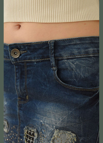 Спідниця джинсова жіноча синього кольору Let's Shop (285739889)