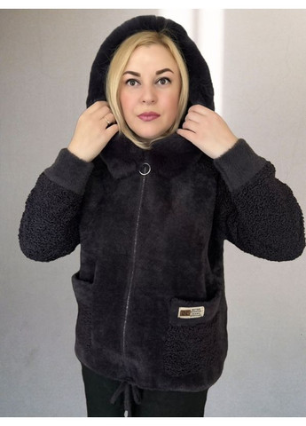 Темно-фиолетовая женская куртка из шерсти "альпака" Value Plus